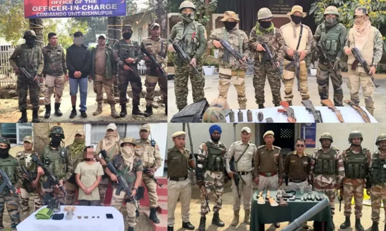 Manipur: कई उग्रवादी संगठनों के तीन सदस्य पकड़े गए, हथियार भी ज़ब्त