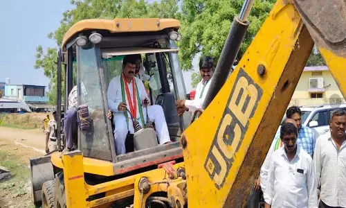 MLA Payam ने साइड ड्रेन निर्माण का शिलान्यास किया