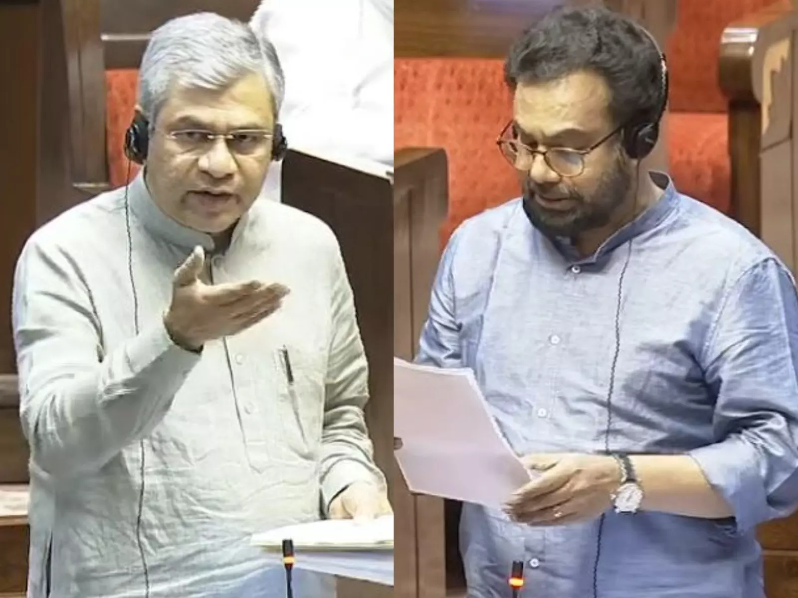 Ashwini Vaishnaw और John Brittas के बीच राज्यसभा में तीखी बहस Ashwini Vaishnaw और John Brittas के बीच राज्यसभा में तीखी बहस