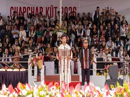 मिजोरम में चापचर कुट 2026 धूमधाम से मनाया गया मिजोरम में चापचर कुट 2026 धूमधाम से मनाया गया