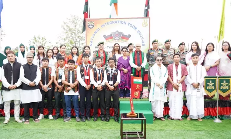 Manipur के राज्यपाल ने राष्ट्रीय एकता दौरे के बाद 24-सदस्यीय युवा दल का स्वागत किया
