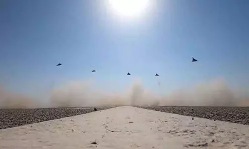 IRGC ने US-इजरायली ठिकानों पर ड्रोन झुंड हमले का फुटेज जारी किया