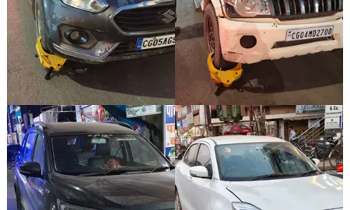 धमतरी शहर में नो पार्किंग में खड़े वाहनों पर चालानी कार्यवाही धमतरी शहर में नो पार्किंग में खड़े वाहनों पर चालानी कार्यवाही
