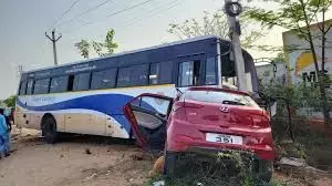 शिराडी घाट के पास कार और KSRTC बस की टक्कर में तीन की मौत, एक घायल