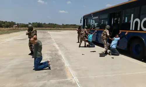 TN: तिरुचिरापल्ली अंतरराष्ट्रीय हवाई अड्डे पर विमान-अपहरण रोधी मॉक अभ्यास आयोजित किया गया