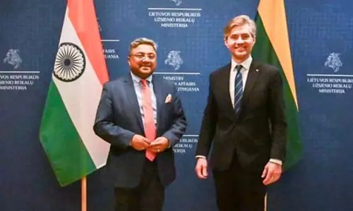 भारत-लिथुआनिया विदेश कार्यालय परामर्श के 10वें राउंड की बैठक में शामिल हुए सिबी जॉर्ज