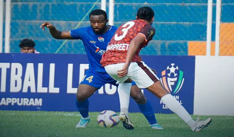 IFL में श्रीनिधि FC ने गोकुलम केरल FC के खिलाफ करीबी जीत दर्ज की