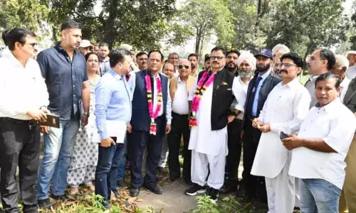 Rana ने नहरों की गाद निकालने के काम का निरीक्षण किया Rana ने नहरों की गाद निकालने के काम का निरीक्षण किया