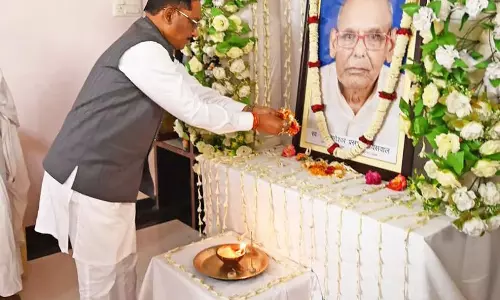दशगात्र कार्यक्रम में शामिल हुए CM विष्णुदेव साय