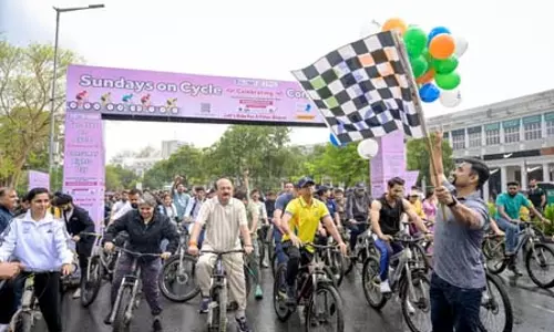 फिट इंडिया संडे ऑन साइकिल का 65वां संस्करण 5000 से अधिक स्थानों पर हुआ आयोजित फिट इंडिया संडे ऑन साइकिल का 65वां संस्करण 5000 से अधिक स्थानों पर हुआ आयोजित
