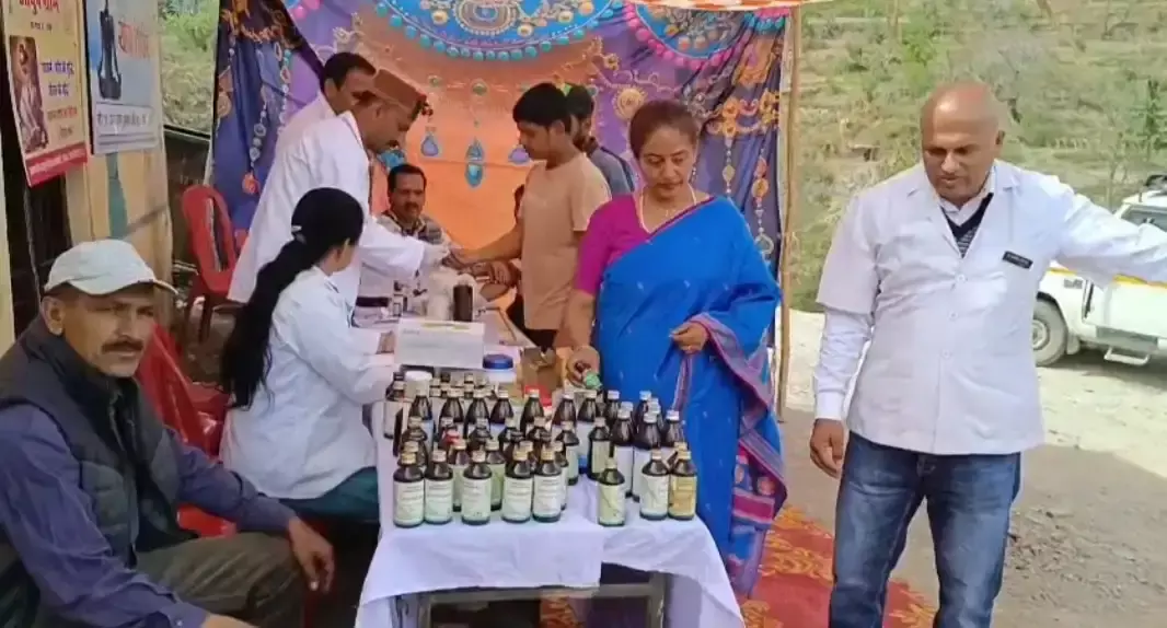 Nahan: आयुष मेले में ग्रामीणों ने ली मुफ्त स्वास्थ्य सेवाएं Nahan: आयुष मेले में ग्रामीणों ने ली मुफ्त स्वास्थ्य सेवाएं