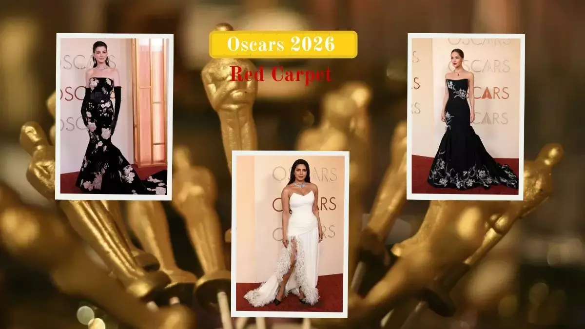 Oscars 2026 Red Carpet: प्रियंका, ऐनी और रोज़ ने बिखेरा ग्लैमर और नज़ाकत Oscars 2026 Red Carpet: प्रियंका, ऐनी और रोज़ ने बिखेरा ग्लैमर और नज़ाकत