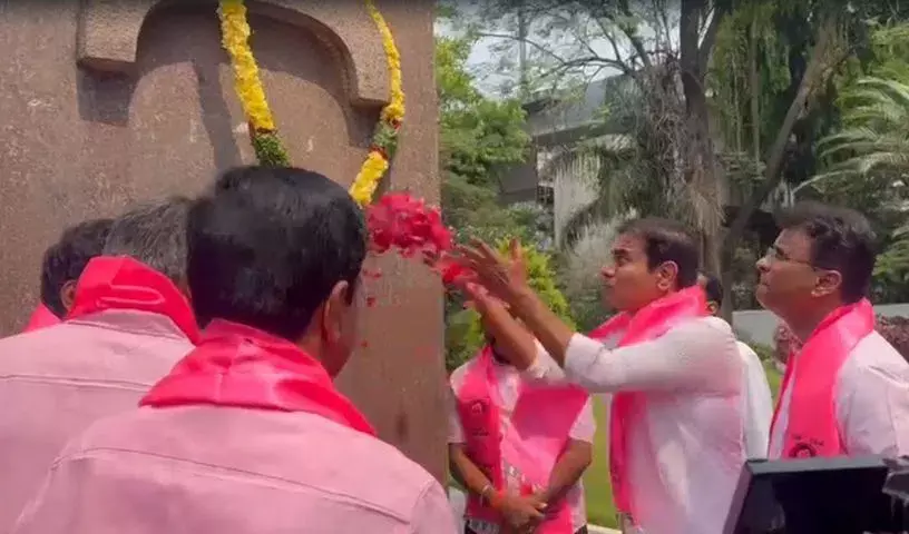 BRS ने गन पार्क में विरोध प्रदर्शन, बजट आवंटन और छह गारंटियों के लिए कानूनी समर्थन की मांग