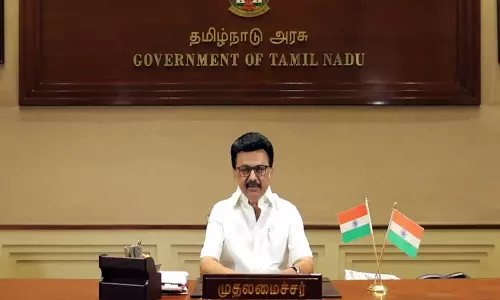CM MK Stalin ज़िला सचिवों की बैठक की अध्यक्षता करने के लिए DMK मुख्यालय पहुंचे