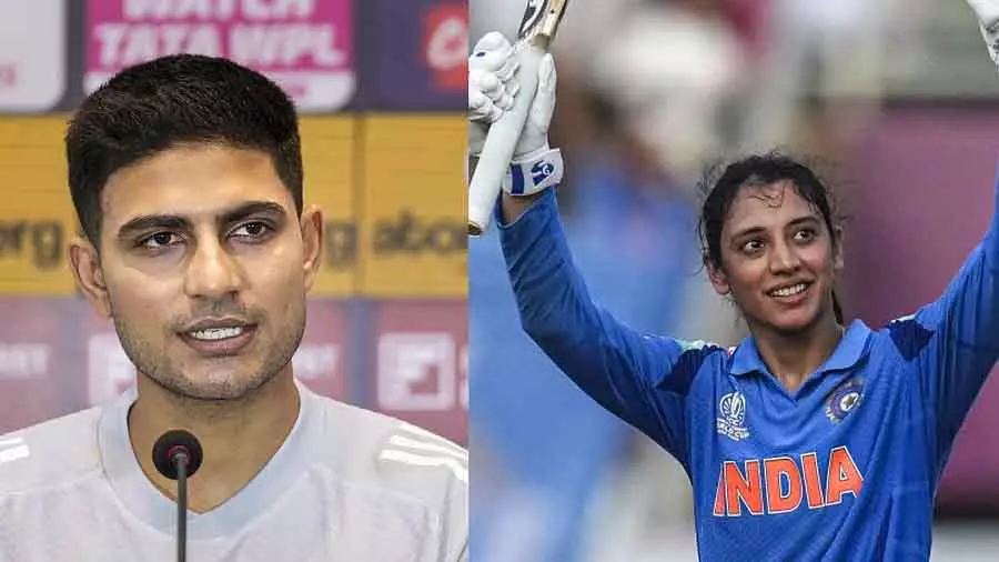 शुभमान गिल, स्मृति मंधाना ने BCCI के शीर्ष पुरस्कार जीते शुभमान गिल, स्मृति मंधाना ने BCCI के शीर्ष पुरस्कार जीते