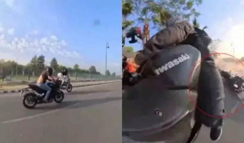Lucknow में रॉयल एनफील्ड और निंजा की रेस का दुखद अंत Lucknow में रॉयल एनफील्ड और निंजा की रेस का दुखद अंत