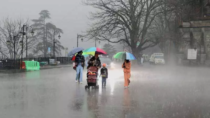 ताज़ी बर्फ़ और बारिश से Himachal में सूखे का दौर समाप्त ताज़ी बर्फ़ और बारिश से Himachal में सूखे का दौर समाप्त
