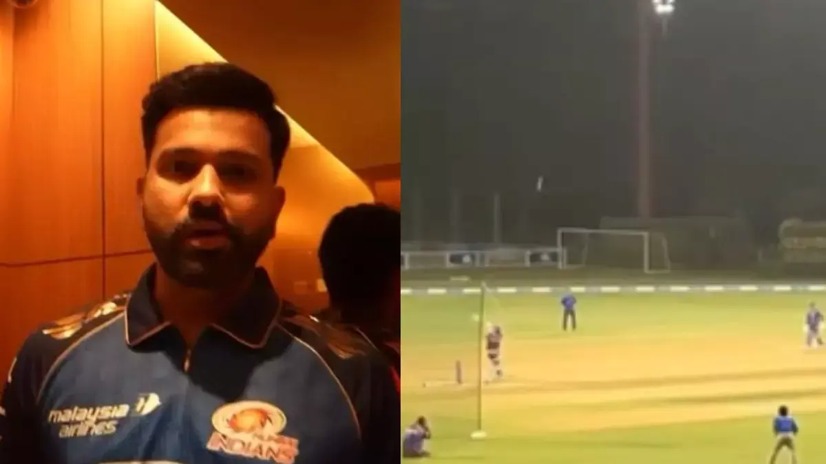 Rohit SharmaIPL 2026, मुंबई इंडियंस के प्री-सीज़न कैंप के दौरान उन्होंने अपना सिग्नेचर पुल शॉट लगाकर छक्का जड़ा
