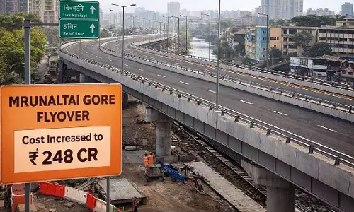 Mumbai : मृणालताई गोरे फ्लाईओवर की लागत बढ़कर ₹248 करोड़ हुई Mumbai : मृणालताई गोरे फ्लाईओवर की लागत बढ़कर ₹248 करोड़ हुई