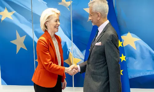 जयशंकर ने EU प्रमुख से भारत-EU FTA पर चर्चा की जयशंकर ने EU प्रमुख से भारत-EU FTA पर चर्चा की