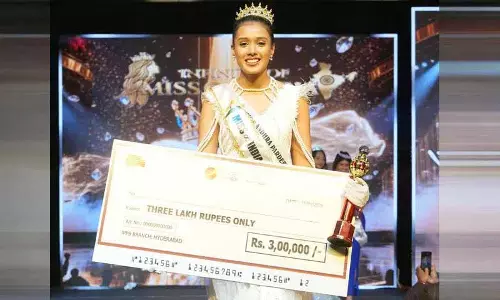 Hyderabad में दीप्ति श्रीरंगम मिस इंफिनिटी ऑफ इंडिया 2026 बनीं Hyderabad में दीप्ति श्रीरंगम मिस इंफिनिटी ऑफ इंडिया 2026 बनीं