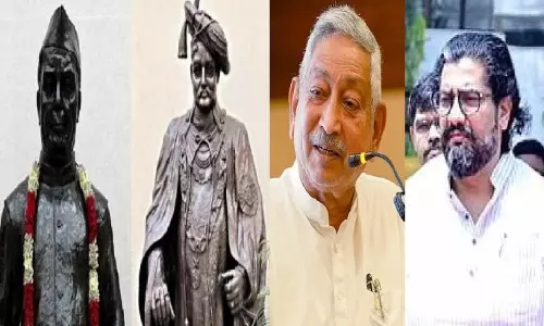 Shahu Chhatrapati,, शिवेंद्रसिंह राजे ने महाराष्ट्र सदन की मूर्तियों पर बहस की