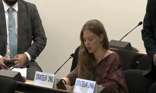 संभाली ट्रस्ट के प्रतिनिधि ने UNHRC सत्र में आतंकवाद की मानवीय कीमत को किया उजागर संभाली ट्रस्ट के प्रतिनिधि ने UNHRC सत्र में आतंकवाद की मानवीय कीमत को किया उजागर