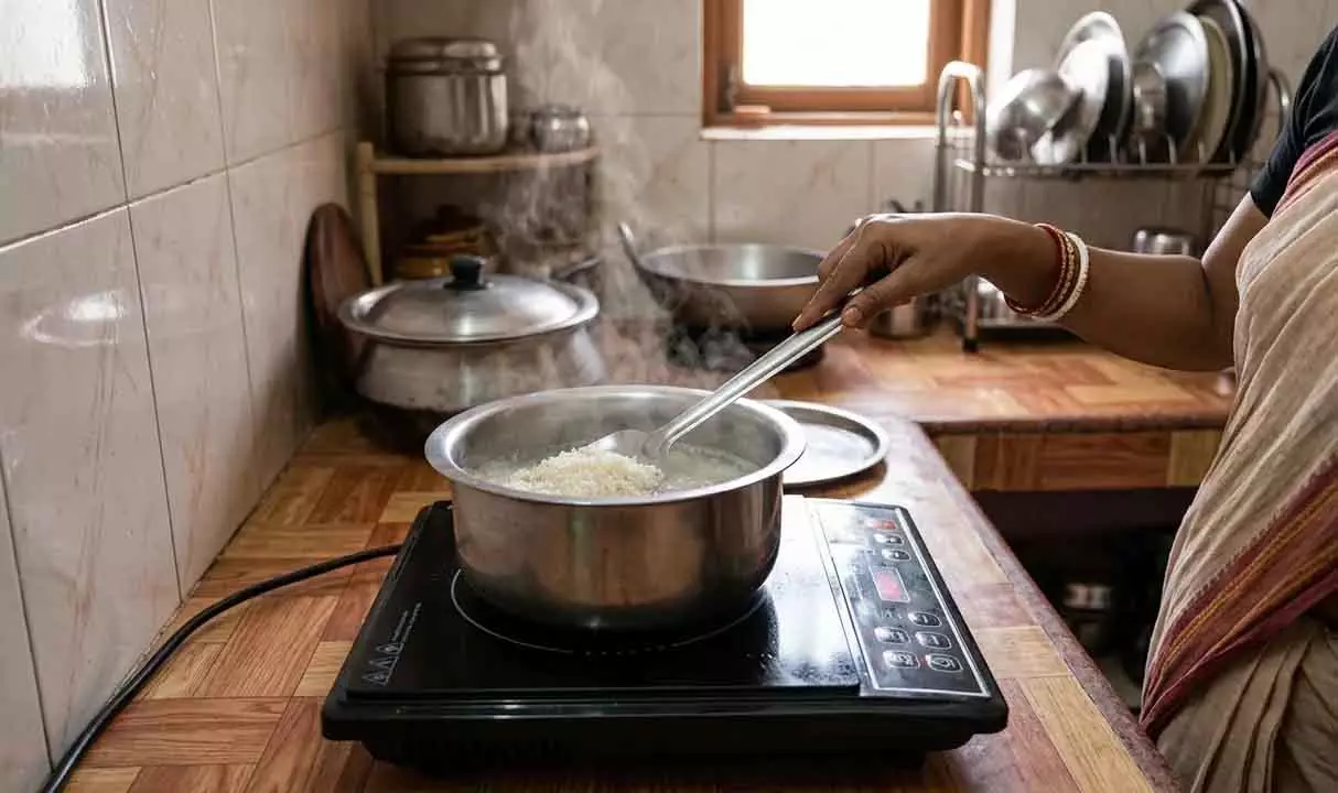 ओडिशा में LPG की चिंताओं के बीच, यहाँ जानें कि इंडक्शन कुकटॉप पर चावल जल्दी कैसे पकाएँ ओडिशा में LPG की चिंताओं के बीच, यहाँ जानें कि इंडक्शन कुकटॉप पर चावल जल्दी कैसे पकाएँ