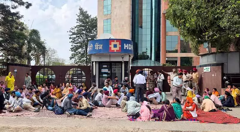 Mohali में ग्रामीण फार्मेसी अधिकारियों ने प्रदर्शन किया Mohali में ग्रामीण फार्मेसी अधिकारियों ने प्रदर्शन किया
