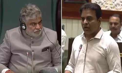 BRS के विधायक विरोध में विधानसभा से बाहर चले गए