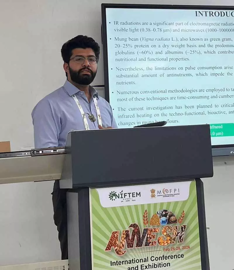 कृषि विश्वविद्यालय के PhD शोधार्थी ने अंतर्राष्ट्रीय सम्मेलन में सर्वश्रेष्ठ शोध-पत्र पुरस्कार जीता कृषि विश्वविद्यालय के PhD शोधार्थी ने अंतर्राष्ट्रीय सम्मेलन में सर्वश्रेष्ठ शोध-पत्र पुरस्कार जीता