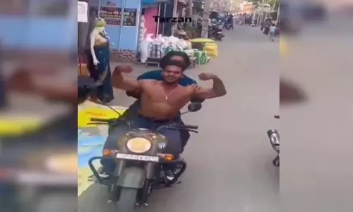 मसल्स दिखाते स्टंटबाजी, पुलिस ने एक ही बार में निकाली हेकड़ी