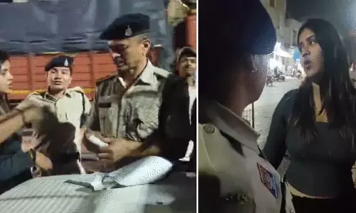 युवती नशे में पकड़ी गई, वाहन चेकिंग के दौरान हाई वोल्टेज ड्रामा