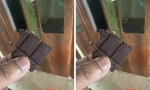 Instamart से ऑर्डर की गई NOICE डार्क चॉकलेट में मिला कांच Instamart से ऑर्डर की गई NOICE डार्क चॉकलेट में मिला कांच