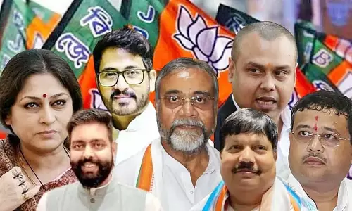 BJP ने दूसरे चरण के लिए 111 उम्मीदवारों की घोषणा की, जिनमें तरुणज्योति, कौस्तव, रूपा और तापस शामिल BJP ने दूसरे चरण के लिए 111 उम्मीदवारों की घोषणा की, जिनमें तरुणज्योति, कौस्तव, रूपा और तापस शामिल