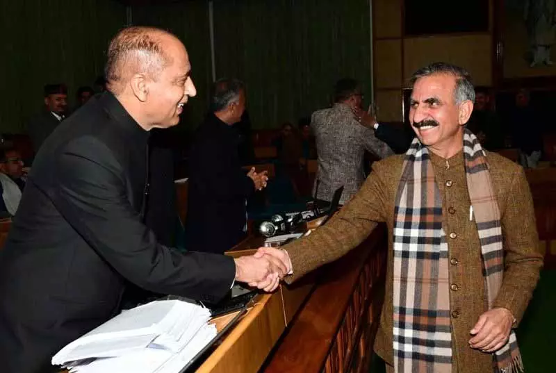 Himachal के नेता प्रतिपक्ष जय राम ने रुके हुए विकास को लेकर सरकार पर साधा निशाना Himachal के नेता प्रतिपक्ष जय राम ने रुके हुए विकास को लेकर सरकार पर साधा निशाना