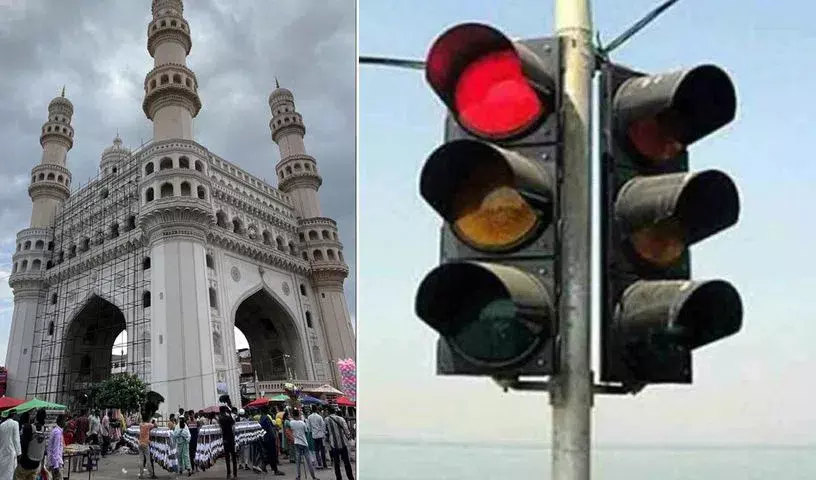 Hyderabad: जुमत-उल-विदा की नमाज़ के लिए चारमीनार के पास यातायात प्रतिबंध Hyderabad: जुमत-उल-विदा की नमाज़ के लिए चारमीनार के पास यातायात प्रतिबंध