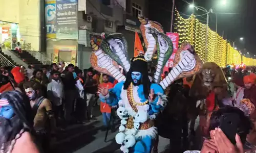 कोरबा में विशाल शोभायात्रा निकाली गई