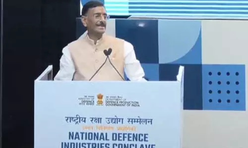 50 हजार करोड़ रुपए के रक्षा निर्यात का लक्ष्य, उत्पादन तंत्र को मजबूत बनाने पर जोर: संजय सेठ 50 हजार करोड़ रुपए के रक्षा निर्यात का लक्ष्य, उत्पादन तंत्र को मजबूत बनाने पर जोर: संजय सेठ