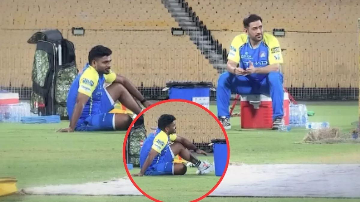 New Delhi: धोनी से बातचीत करते दिखे संजू सैमसन, CSK कैंप की तस्वीरें चर्चा में New Delhi: धोनी से बातचीत करते दिखे संजू सैमसन, CSK कैंप की तस्वीरें चर्चा में