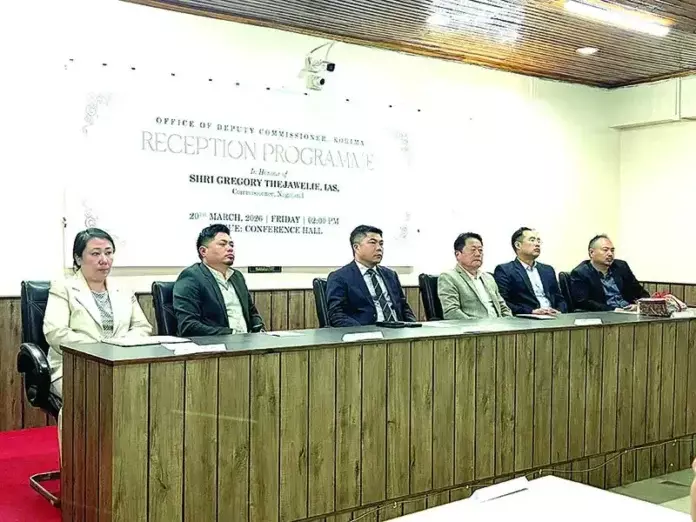 Nagaland के कमिश्नर के लिए स्वागत समारोह आयोजित किया गया