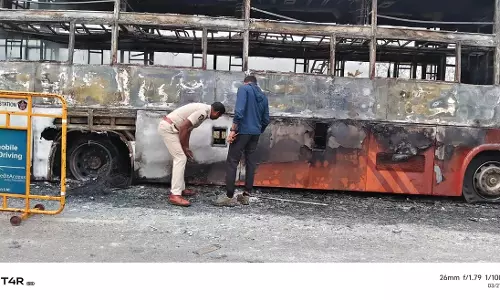 आंध्र प्रदेश में बस में लगी आग से ओडिशा के MLA मंगू खिल्ला समेत 40 यात्री बाल-बाल बचे
