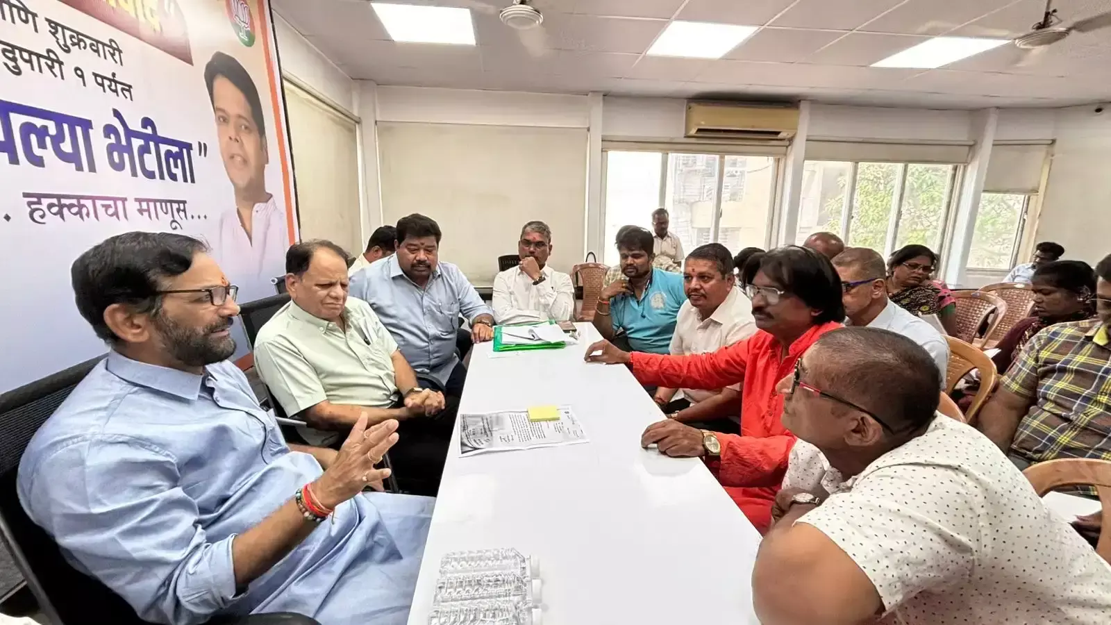 Mumbai: निर्माण नियमितीकरण को लेकर ठाणे में केलकर का आंदोलन