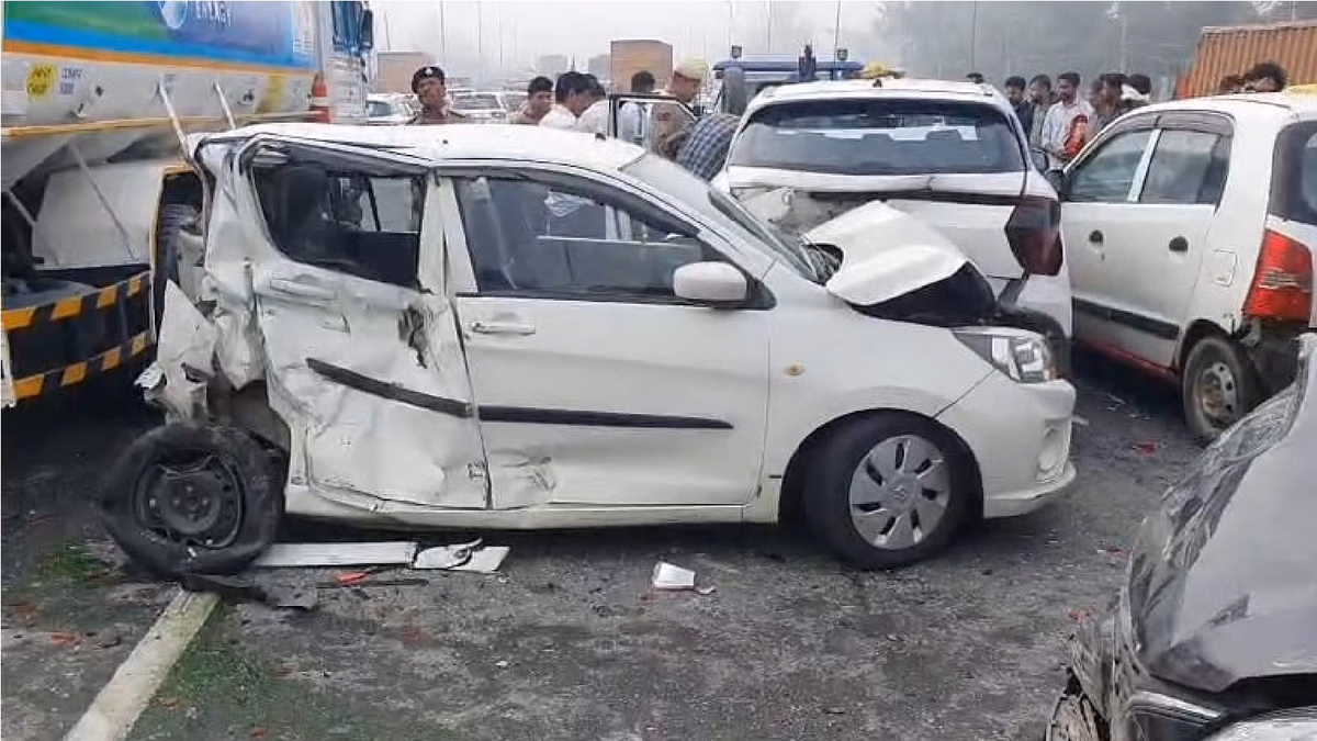 Panipat: पानीपत में 15 वाहनों की टक्कर, 10 लोग जख्मी Panipat: पानीपत में 15 वाहनों की टक्कर, 10 लोग जख्मी