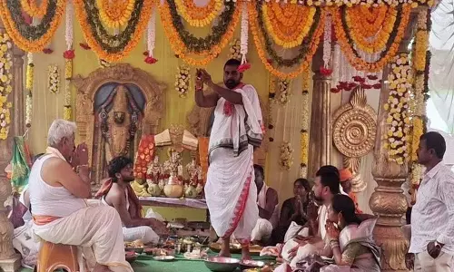 Venkateswara Swamy का भव्य विवाह, घुड़सवारी के साथ Venkateswara Swamy का भव्य विवाह, घुड़सवारी के साथ
