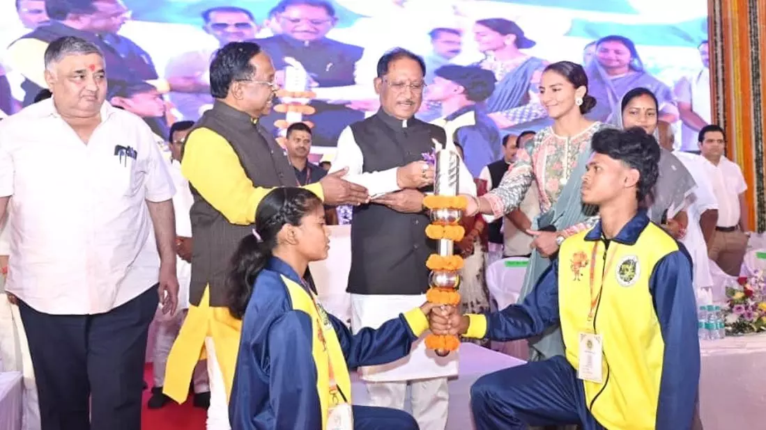CM साय ने सरगुजा ओलंपिक 2026 का किया शुभारंभ CM साय ने सरगुजा ओलंपिक 2026 का किया शुभारंभ