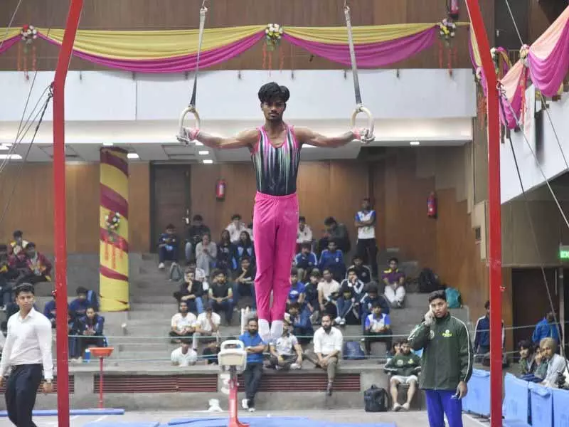 Punjab University के अमन ने रिंग्स इवेंट में स्वर्ण पदक जीता Punjab University के अमन ने रिंग्स इवेंट में स्वर्ण पदक जीता