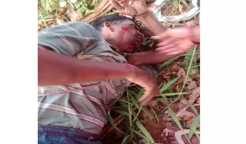 ताड़ के पेड़ से गिरने के बाद Geeta worker गंभीर रूप से घायल हो गया ताड़ के पेड़ से गिरने के बाद Geeta worker गंभीर रूप से घायल हो गया