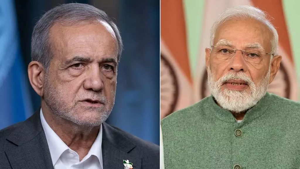 ईरान के राष्ट्रपति ने मोदी से की टेलीफोन वार्ता, पश्चिम एशिया तनाव पर चर्चा ईरान के राष्ट्रपति ने मोदी से की टेलीफोन वार्ता, पश्चिम एशिया तनाव पर चर्चा
