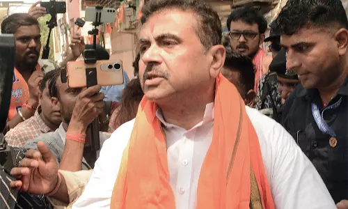 सुवेंदु अधिकारी ने नंदीग्राम में भगवान राम की मूर्ति तोड़ने का आरोप लगाया, CM ममता पर निशाना साधा